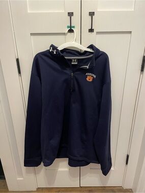 Under Armour Navy Auburn Half-Zip Hoodie Jacket